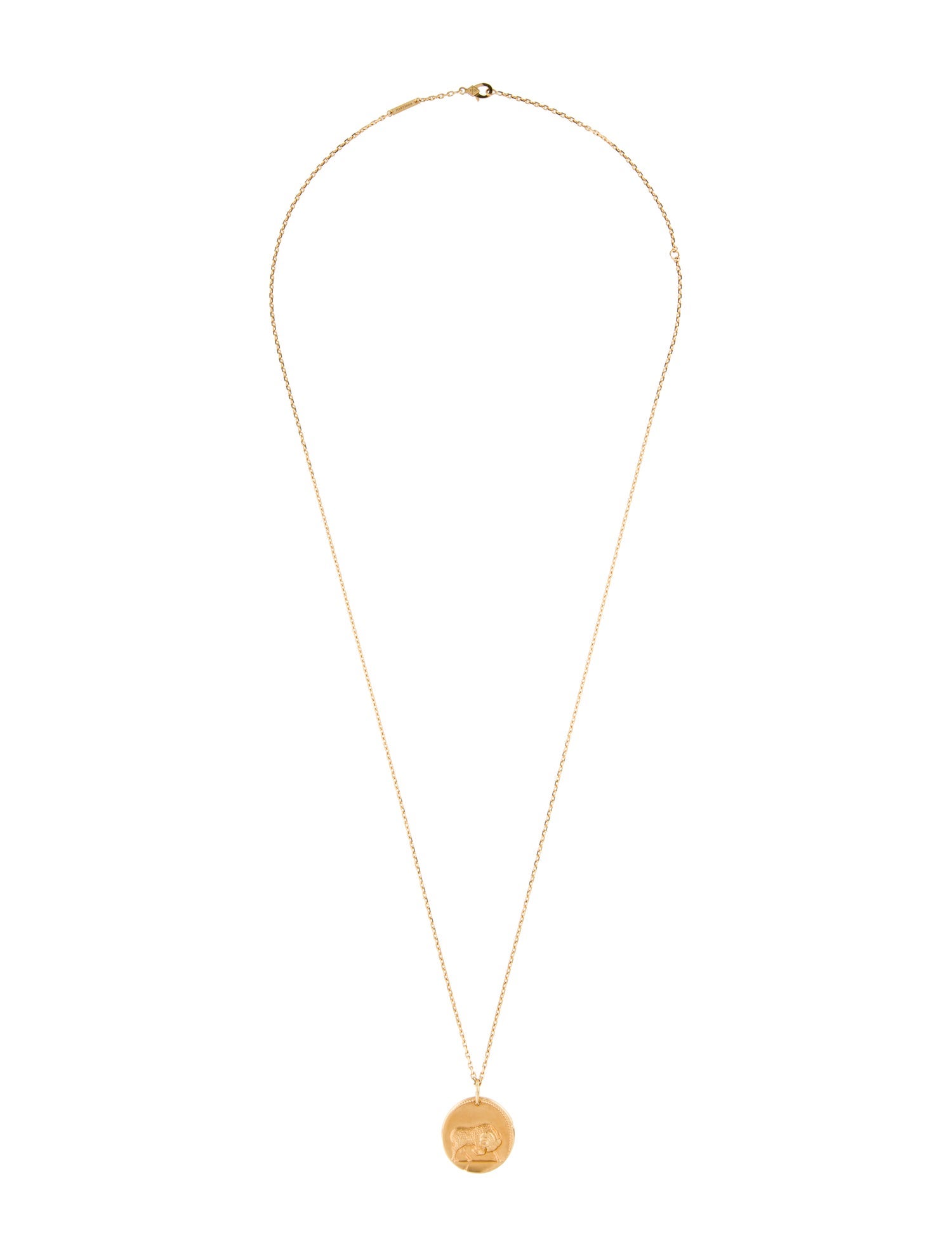 Van Cleef & Arpels Zodiaque Medal "Aries" Pendant Necklace
