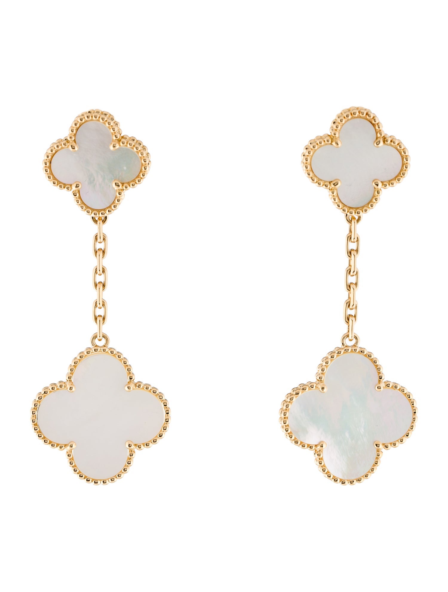 Van Cleef & Arpels Mother of Pearl Magic Alhambra Earrings