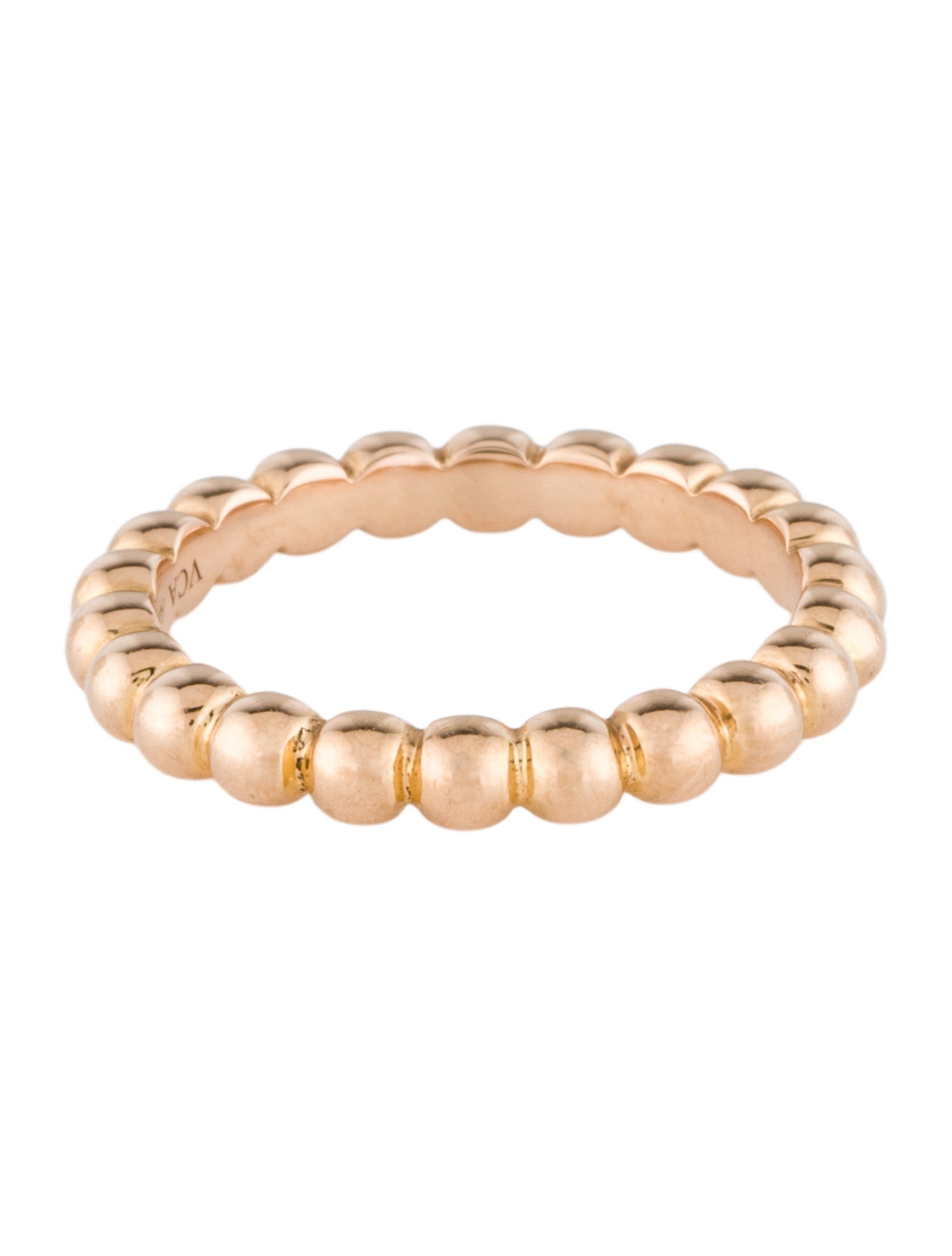 Van Cleef & Arpels Medium Perlée Pearls Of Gold Ring
