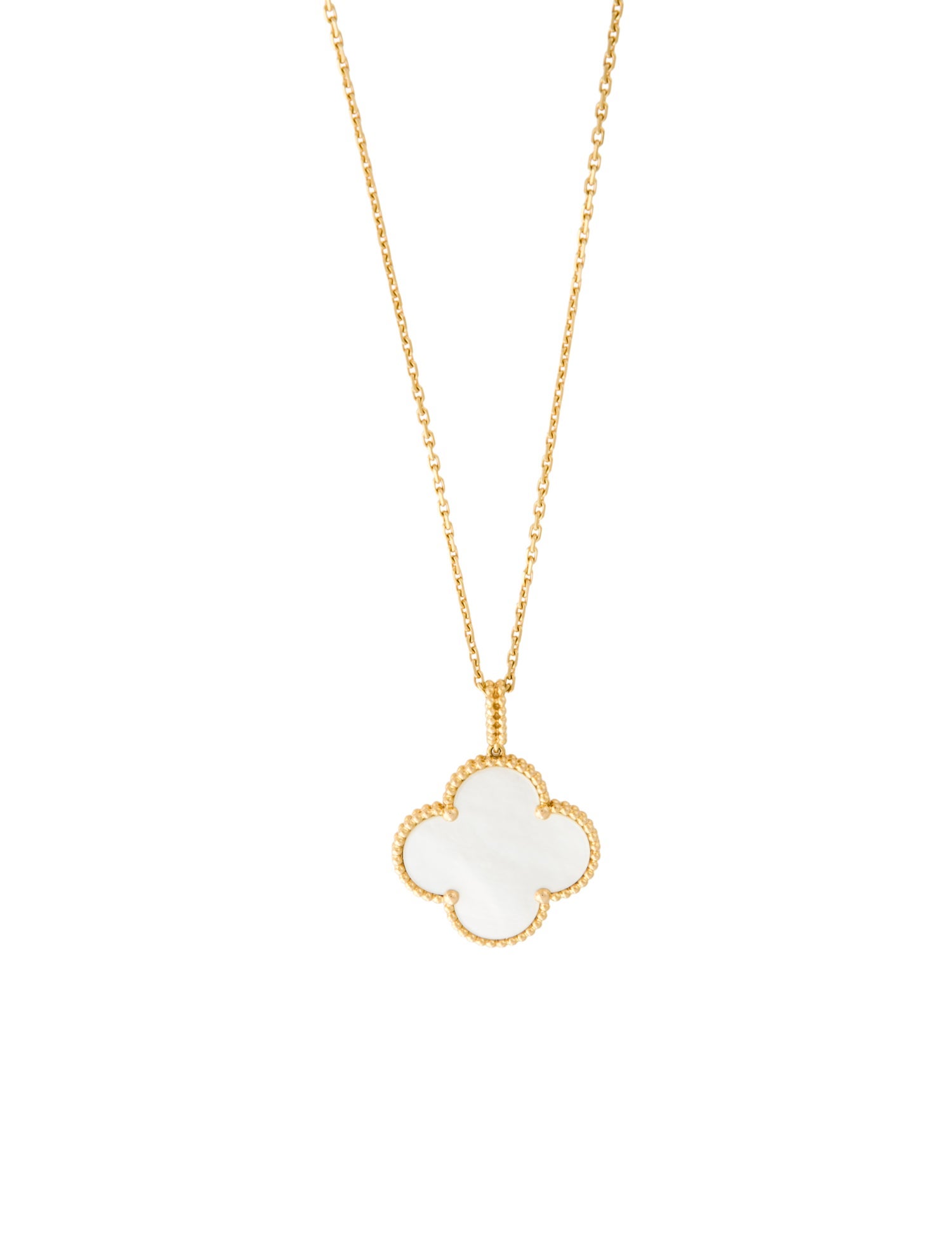 Van Cleef & Arpels Mother of Pearl Magic Alhambra Long Necklace, 1 Motif