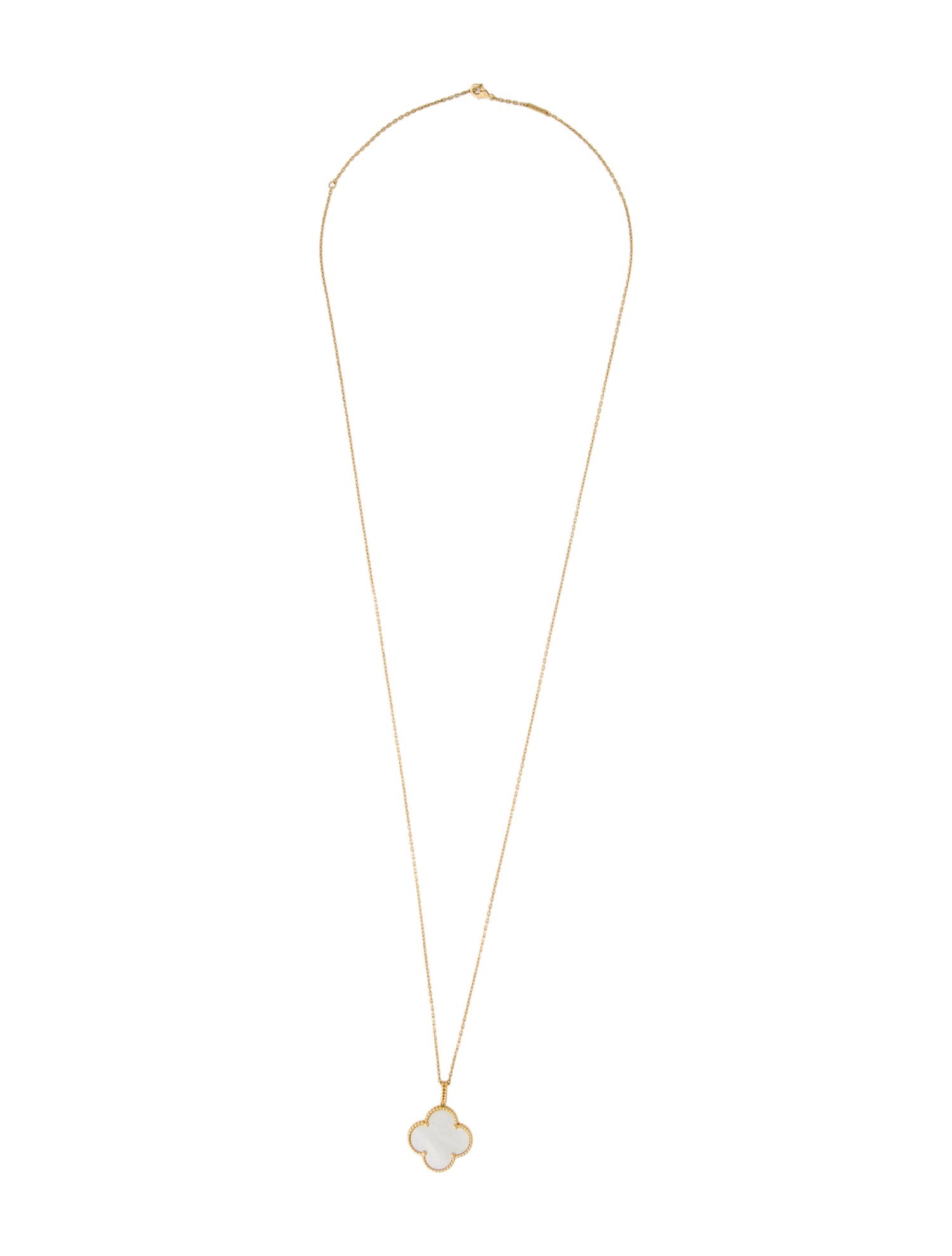 Van Cleef & Arpels Mother of Pearl Magic Alhambra Long Necklace, 1 Motif