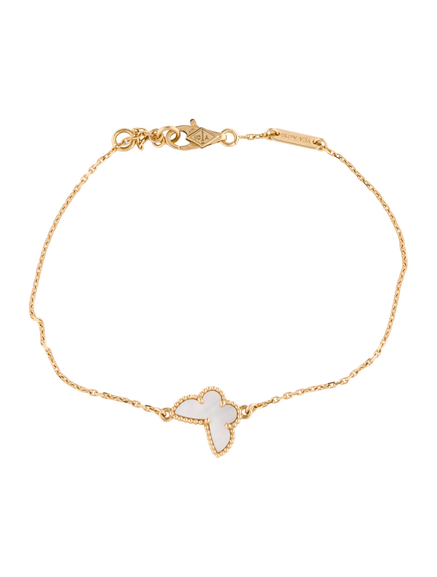 Van Cleef & Arpels Mother of Pearl Sweet Butterflies Bracelet