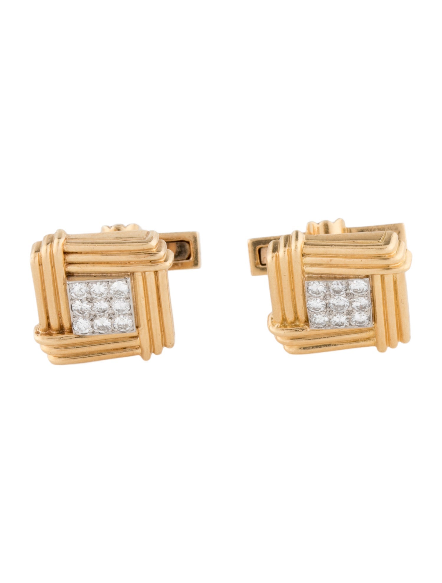 Van Cleef & Arpels Vintage Diamond Cufflinks