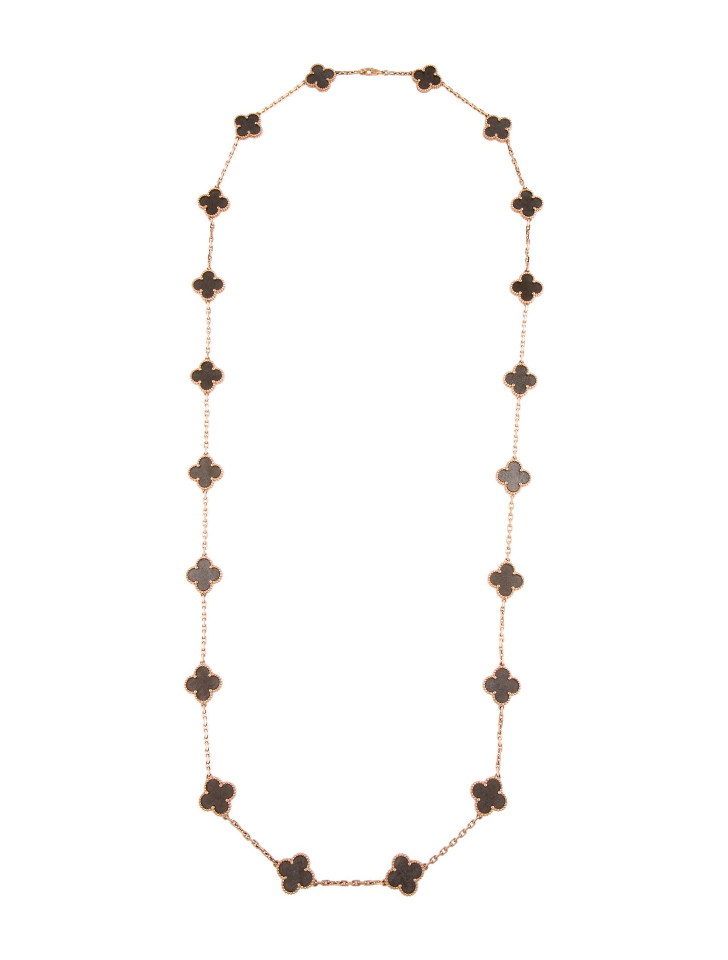 Van Cleef & Arpels 2023 Limited Edition Vintage Alhambra Long Necklace, 20 Motifs