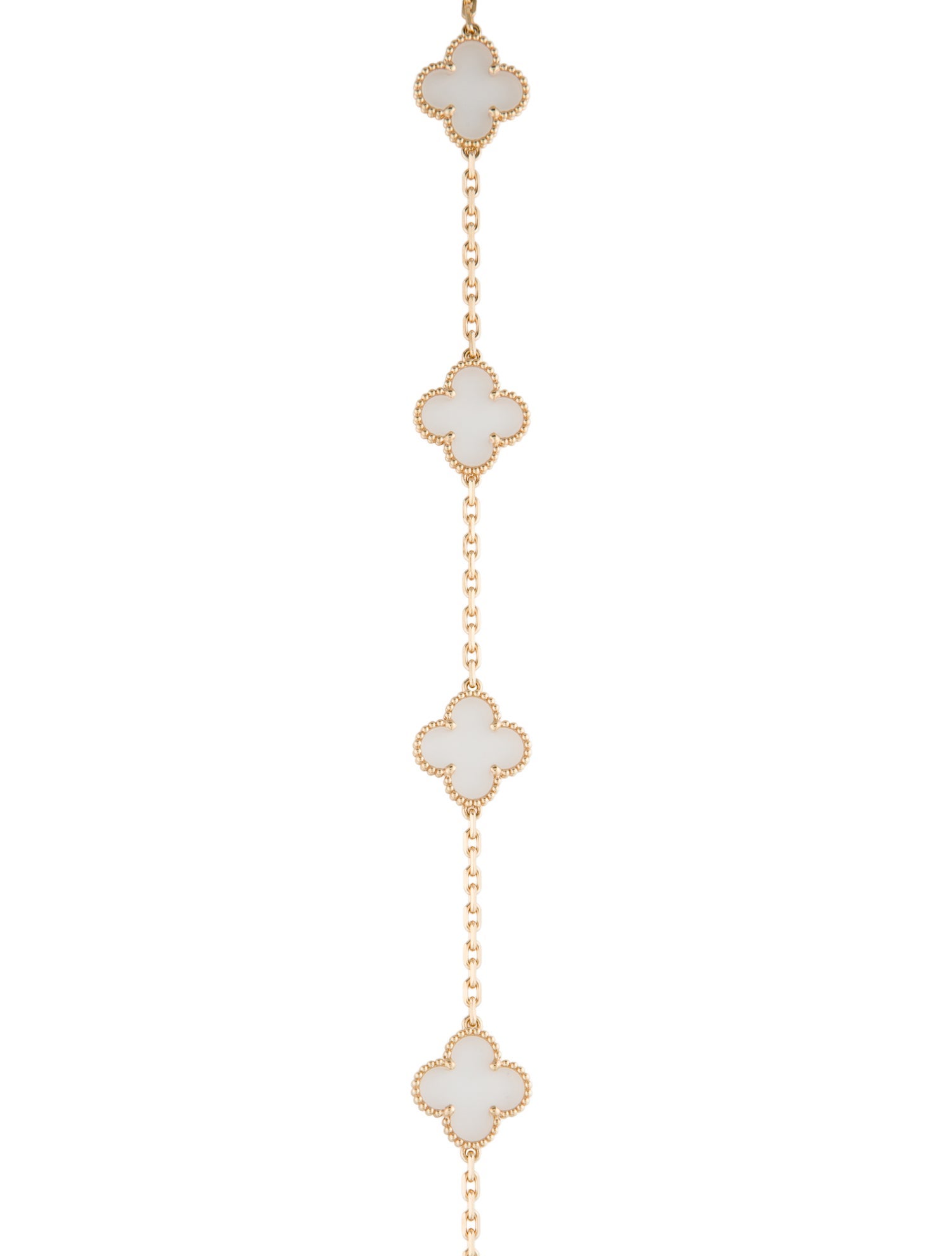 Van Cleef & Arpels Vintage Alhambra 20 Motif Long Necklace