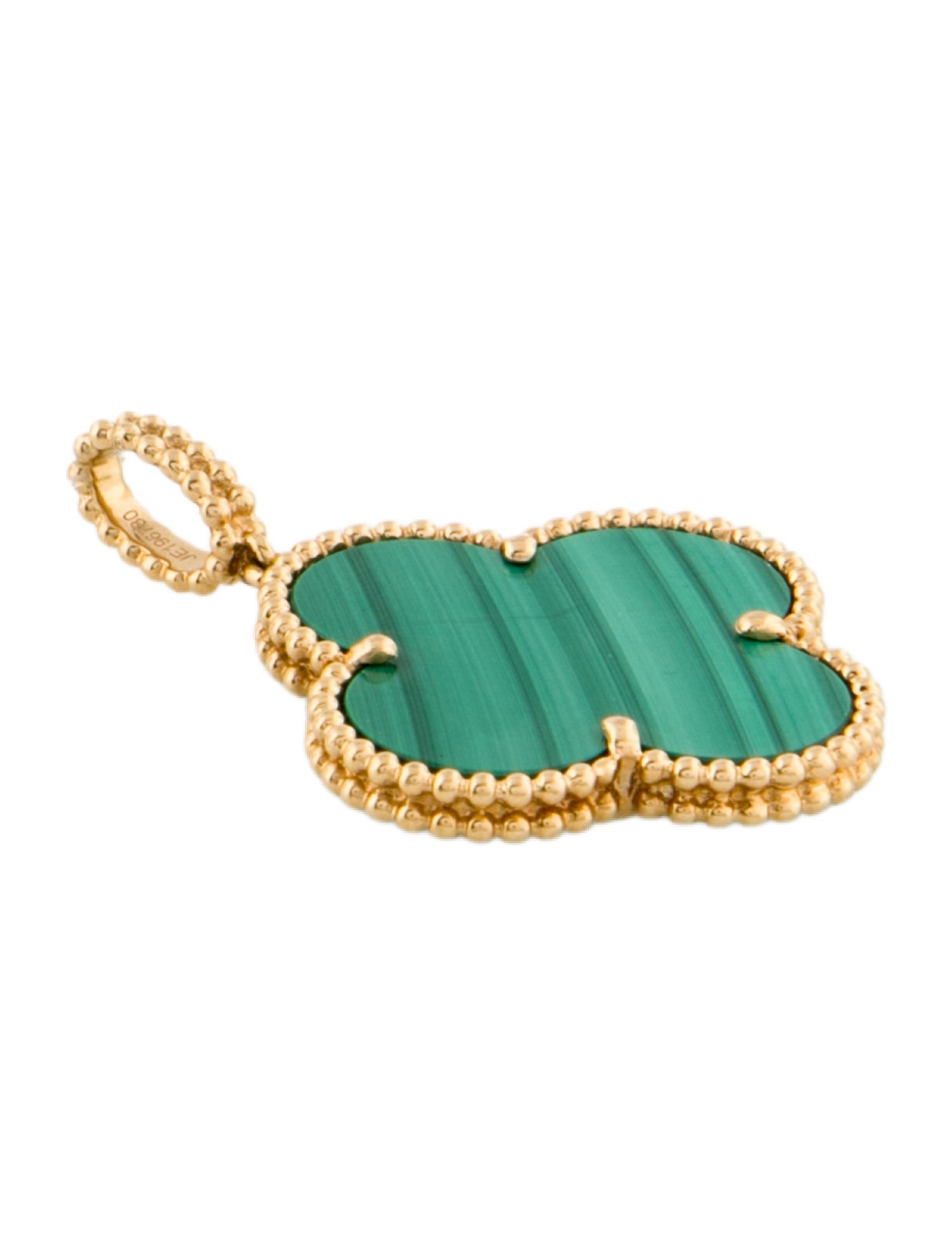 Van Cleef & Arpels Alhambra Malachite Pendant