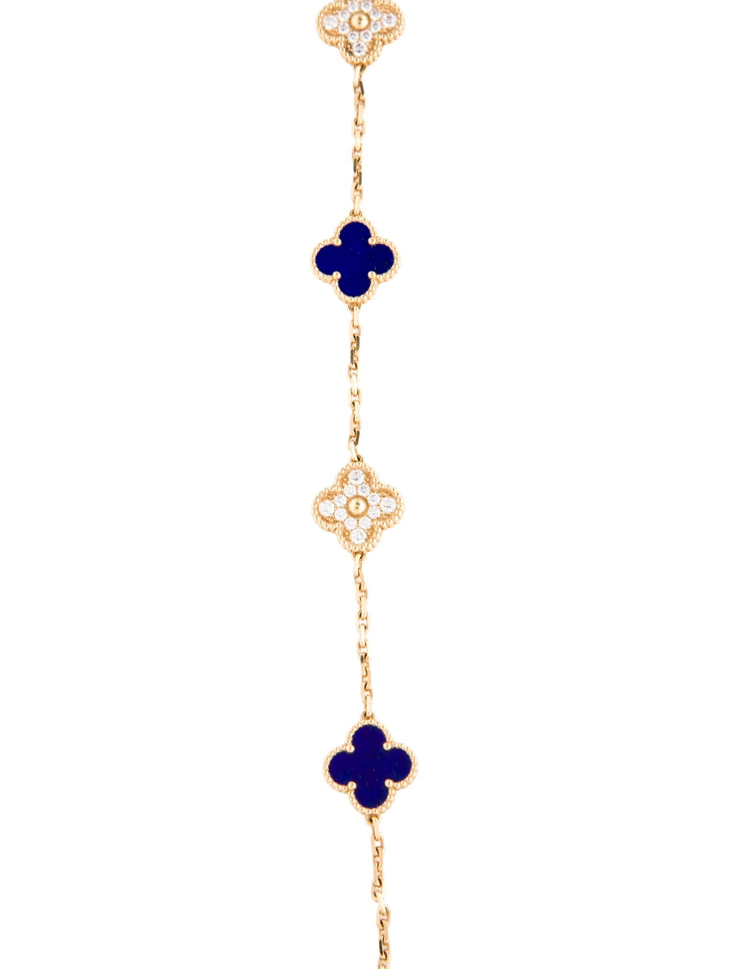 Van Cleef & Arpels 2020 Limited Edition Vintage Alhambra Long Necklace, 20 Motifs