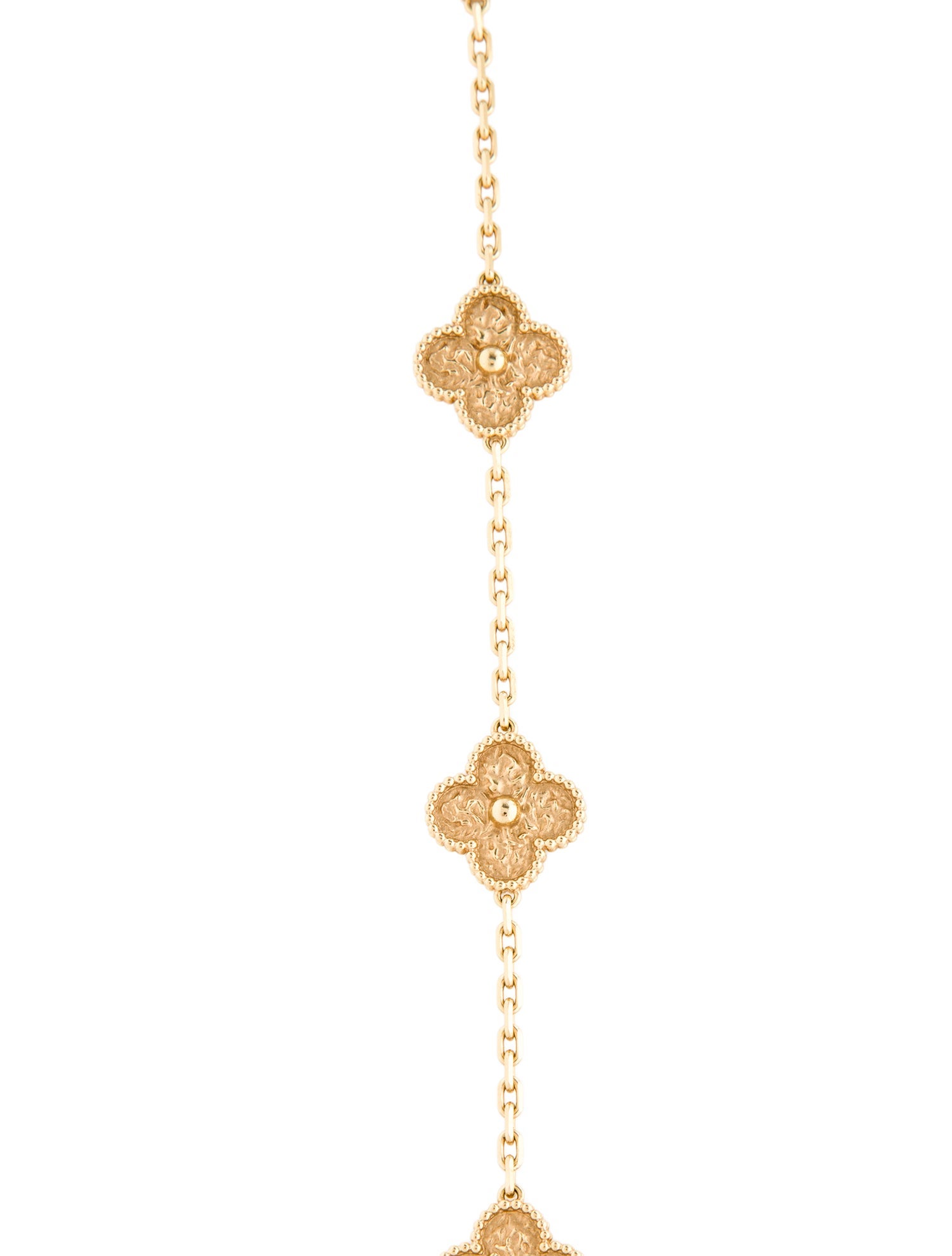 Van Cleef & Arpels Vintage Alhambra Long Necklace, 20 Motifs