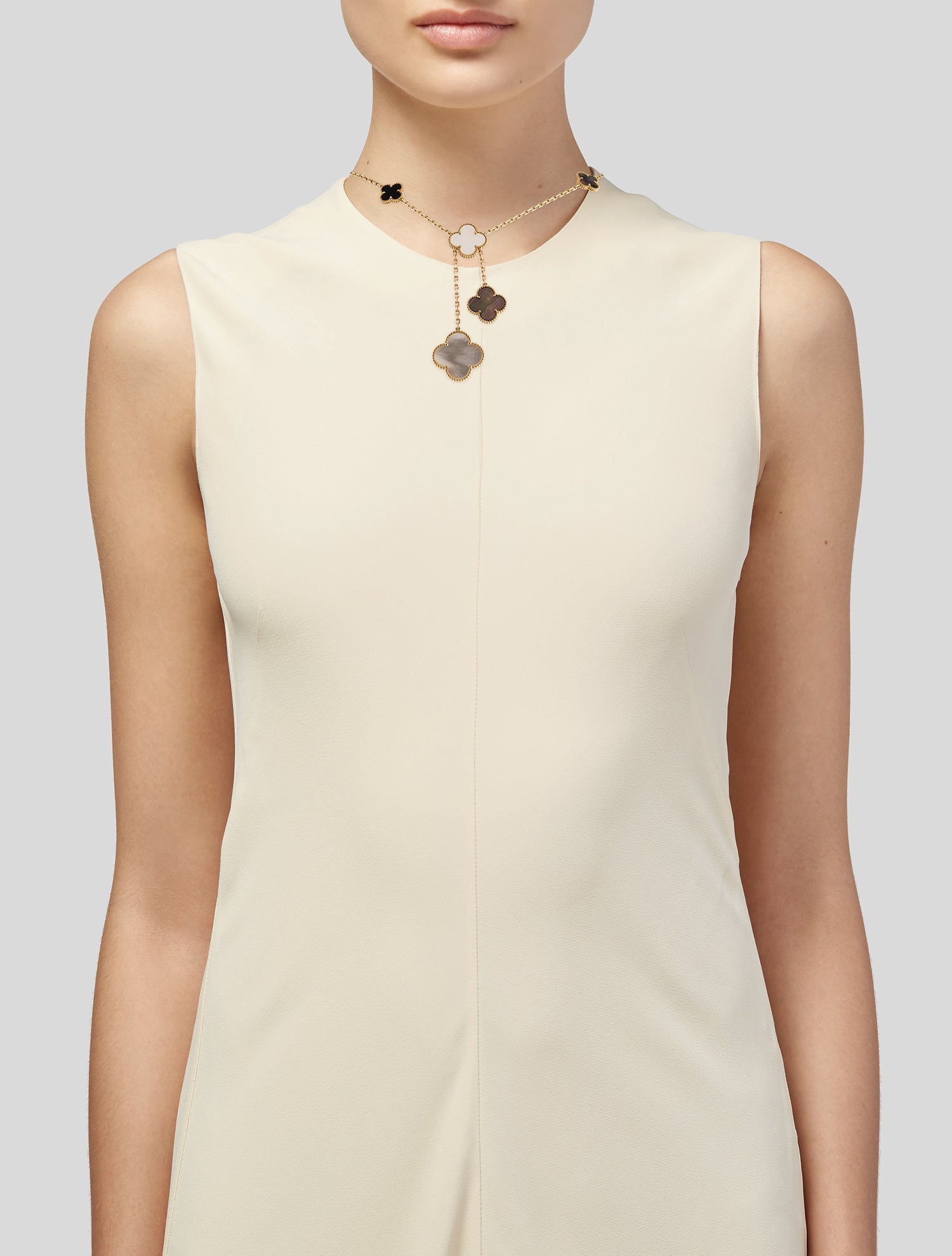 Van Cleef & Arpels Mother of Pearl Magic Alhambra Necklace, 6 motifs