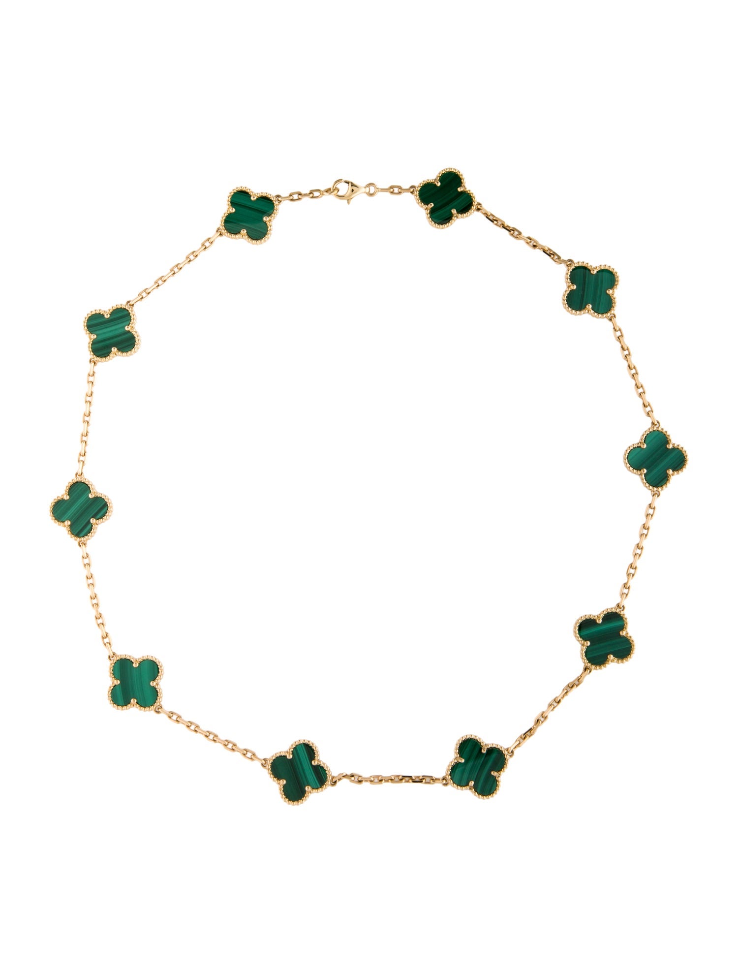 Van Cleef & Arpels Vintage Alhambra Necklace, 10 Motif
