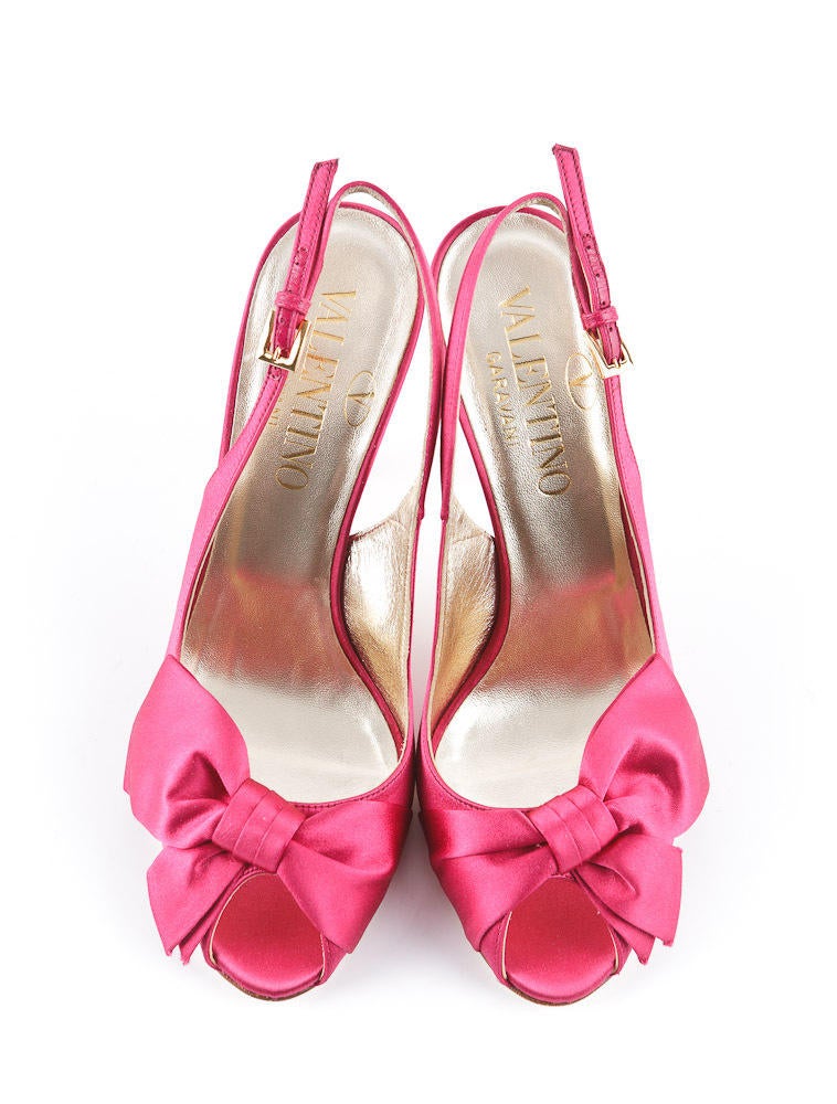Valentino Satin Bow Pumps