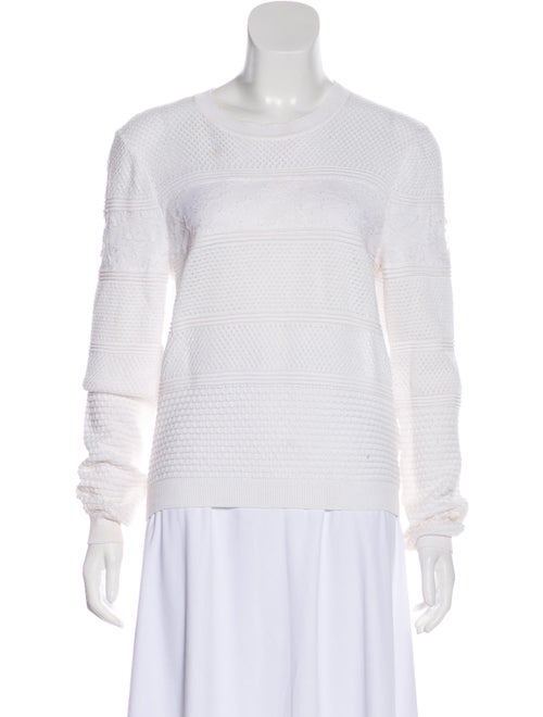 Valentino Embroidered Long Sleeve Sweater