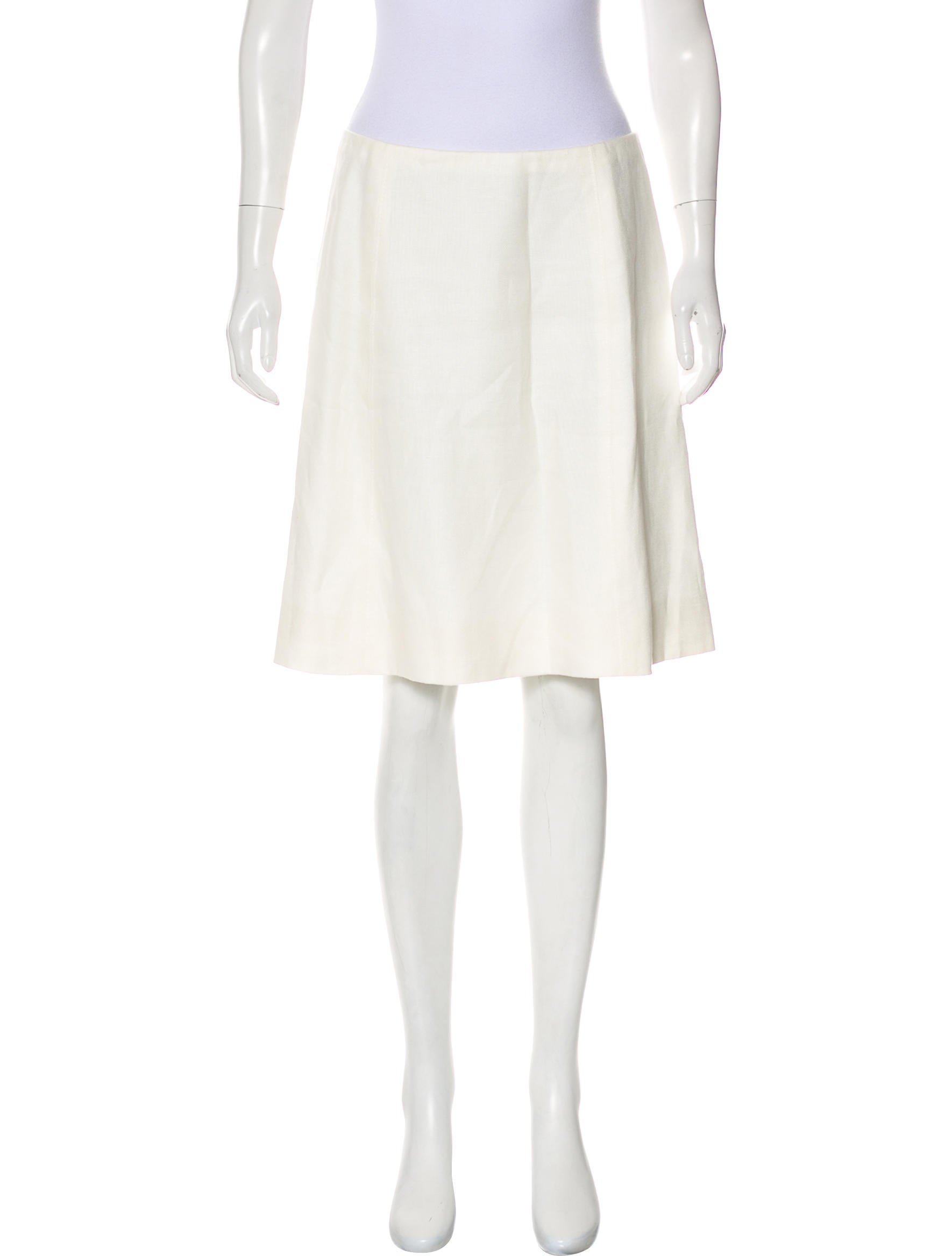 Valentino Knee-Length Linen Skirt