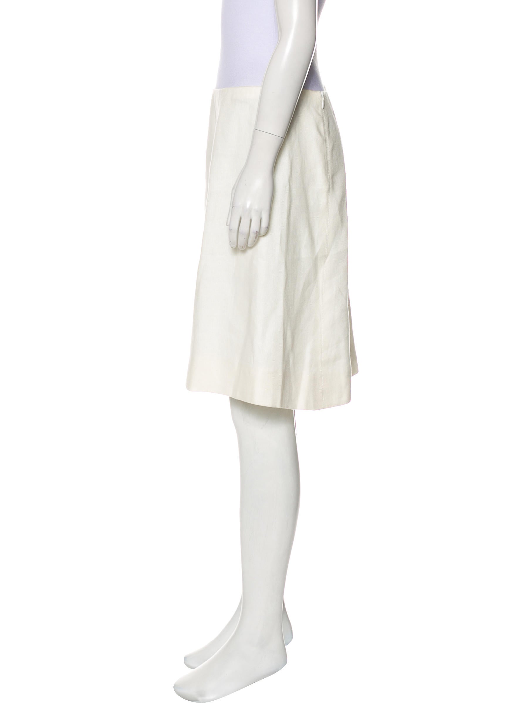 Valentino Knee-Length Linen Skirt