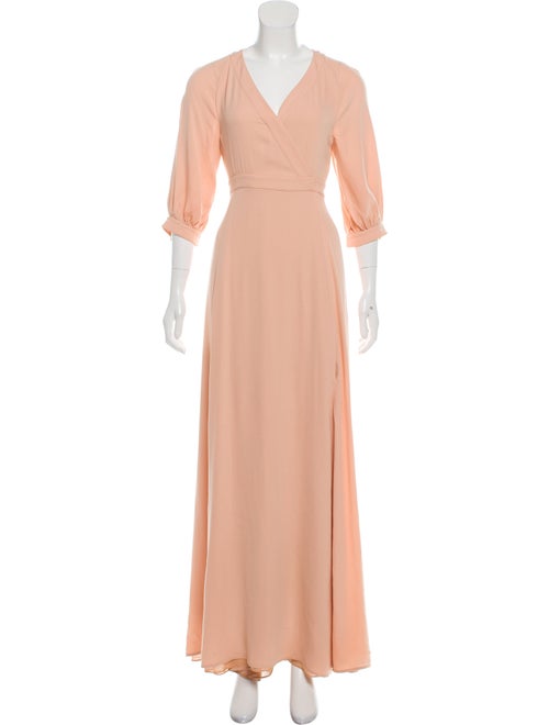 Valentino Silk Maxi Dress Pink