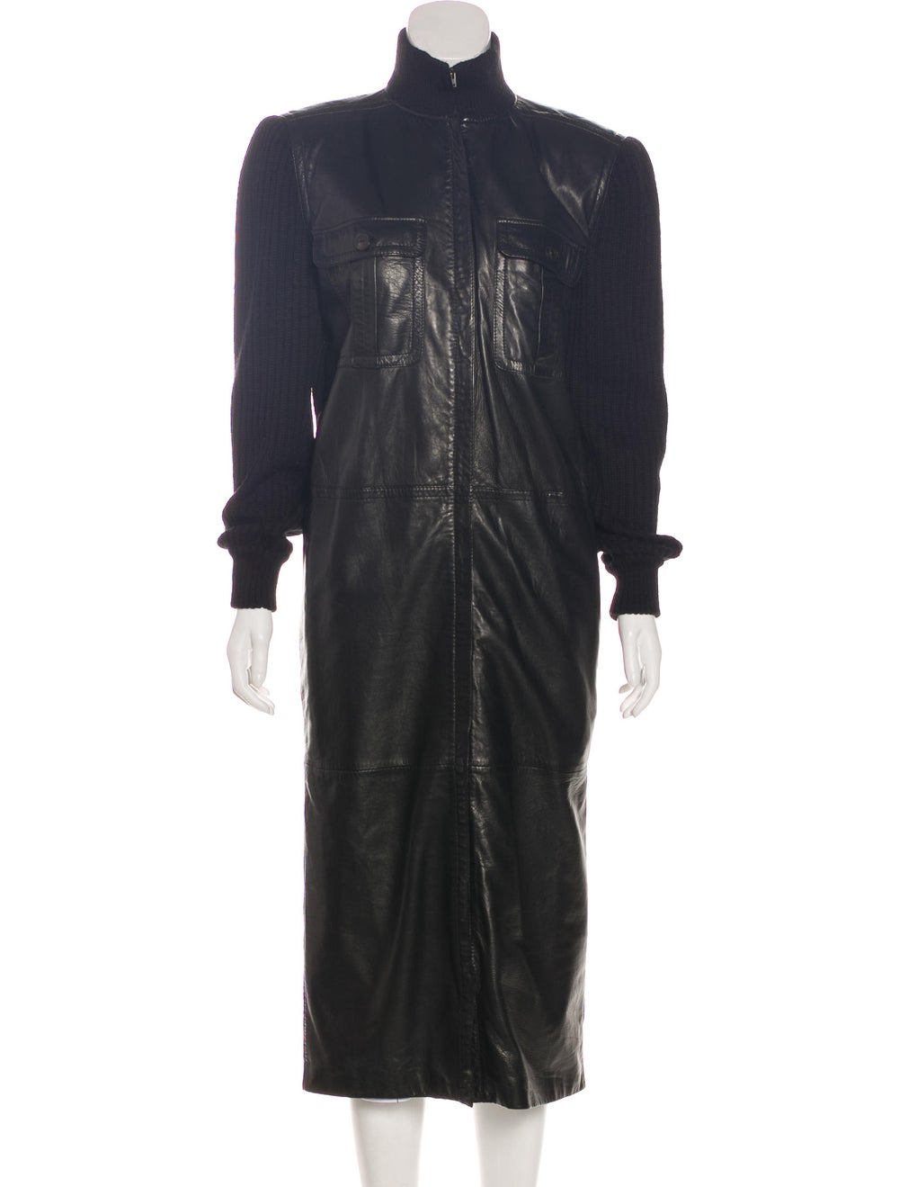 Valentino Vintage Leather Coat Clothing VAL134286 The RealReal