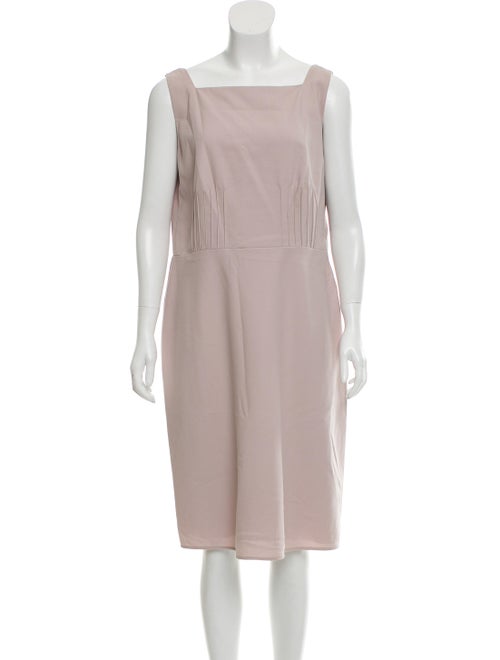 Valentino Square Neck Midi Dress