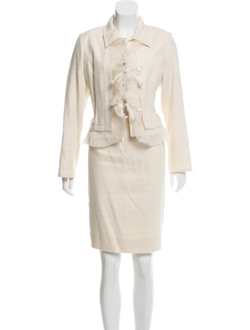 Valentino Silk Skirt Suit