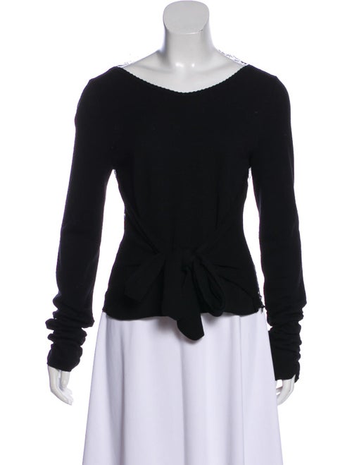 Valentino Lightweight Lace Sweater Black