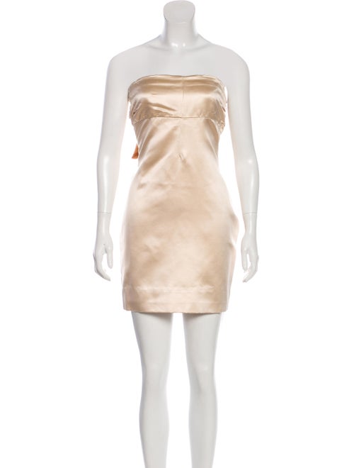 Valentino Satin Strapless Dress