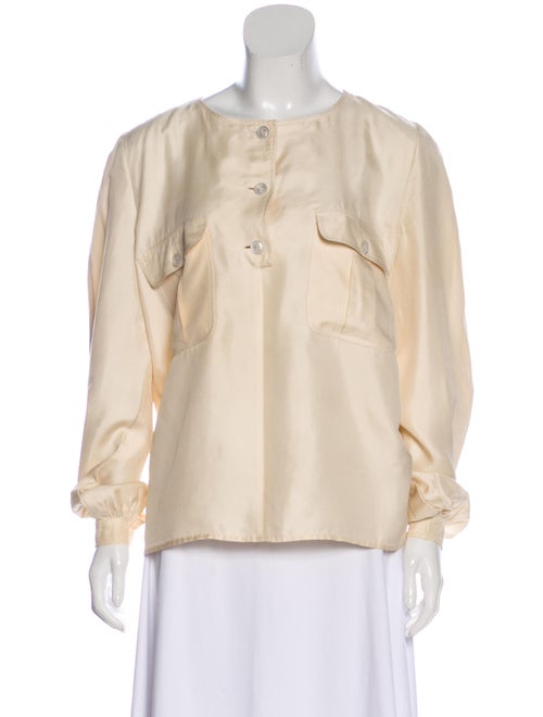Valentino Silk Long Sleeve Blouse