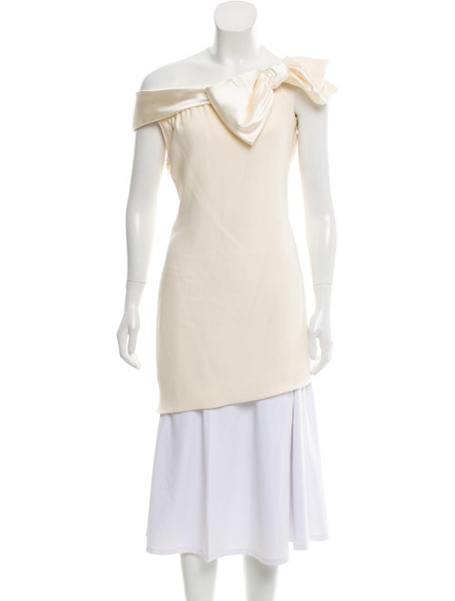 Valentino Off-The-Shoulder Silk Top