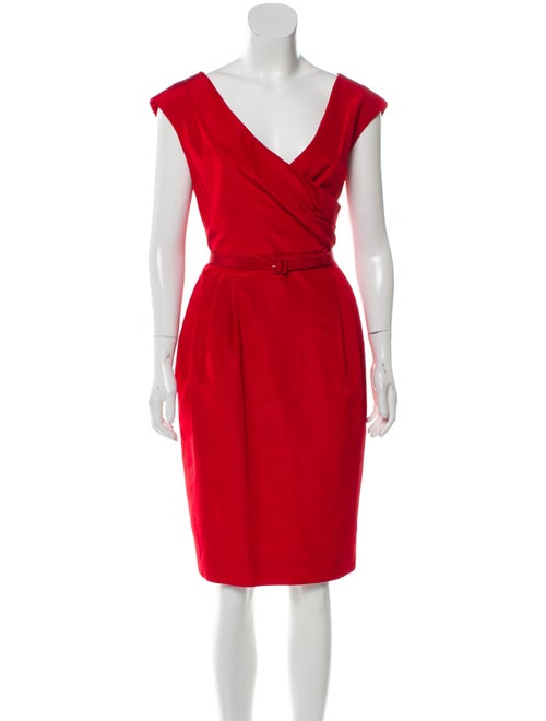 Valentino Belted Silk Dress
