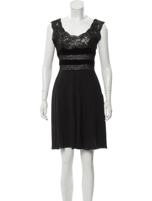 Valentino Silk Beaded Dress Black