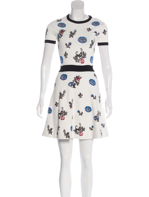 Valentino Floral Skater Dress multicolor