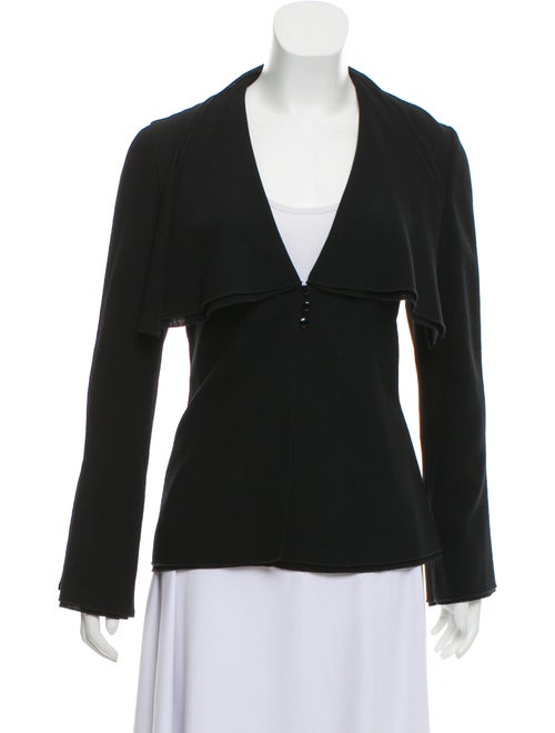 Valentino Silk Knit Cardigan Black