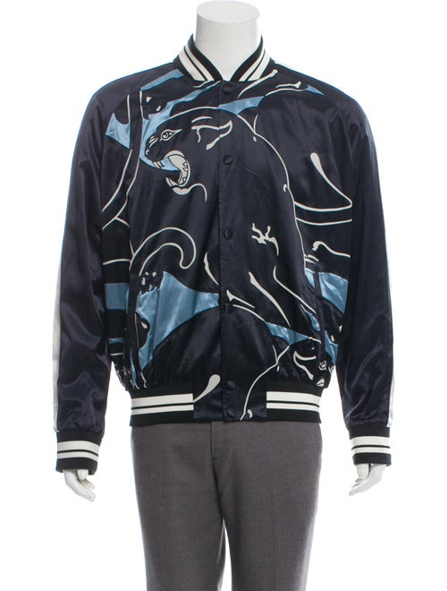 Valentino Animal Printed Souvenir Jacket multicolo