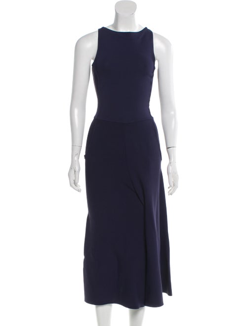 Valentino Sleeveless Wide-Leg Jumpsuit