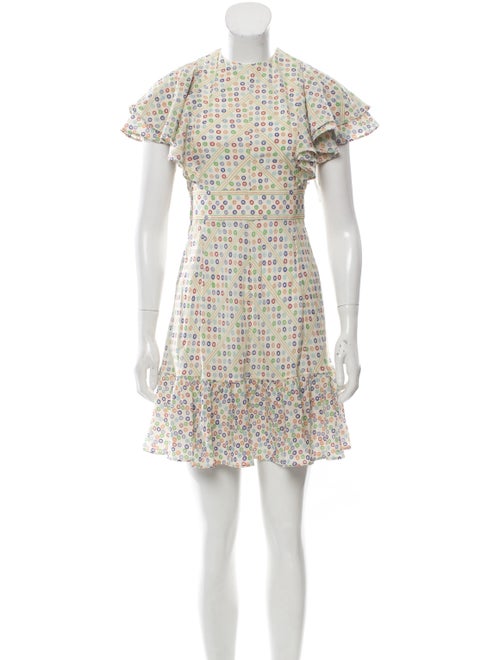 Valentino Silk Mini Dress Cream