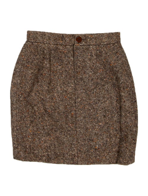 Valentino Tweed Pattern Mini Skirt