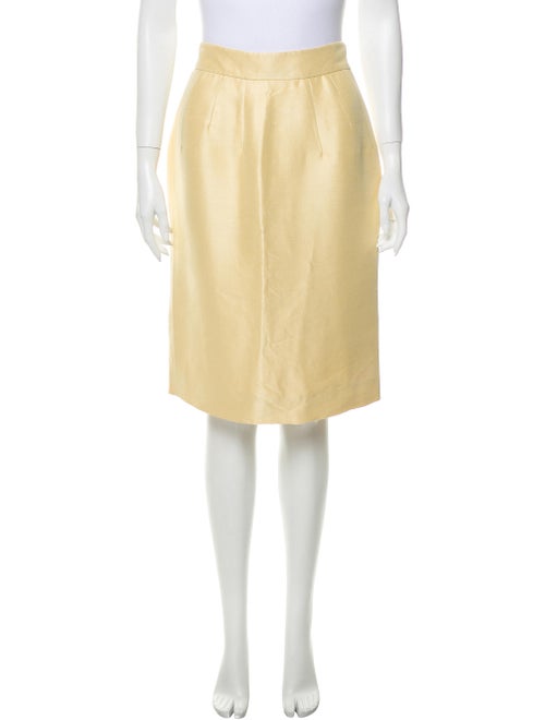 Valentino Knee-Length Skirt Yellow