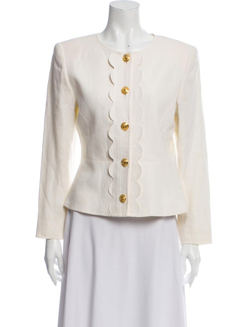 Valentino Vintage Linen Evening Jacket