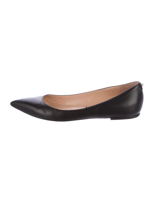 Valentino Leather Ballet Flats Black