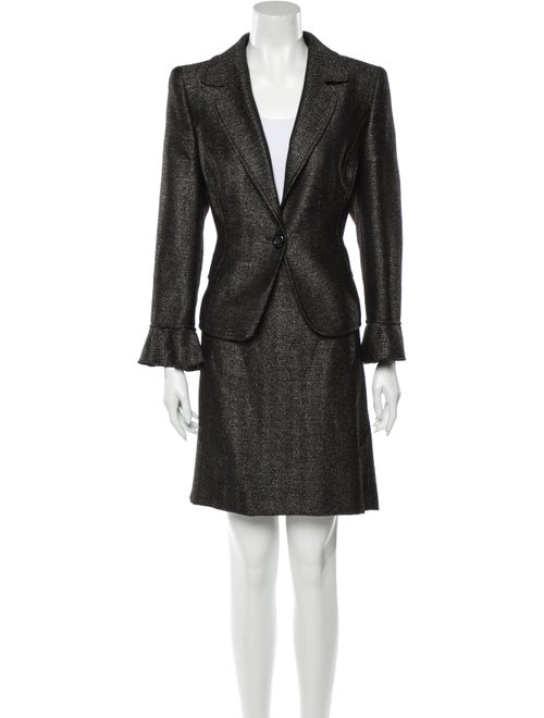 Valentino Wool Skirt Suit Wool