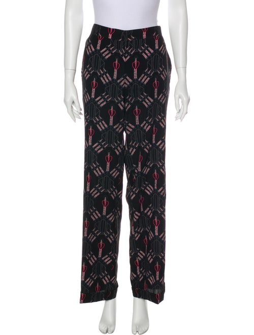 Valentino Silk Printed Pajamas Black