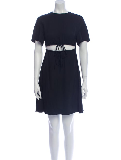 Valentino Silk Mini Dress Black