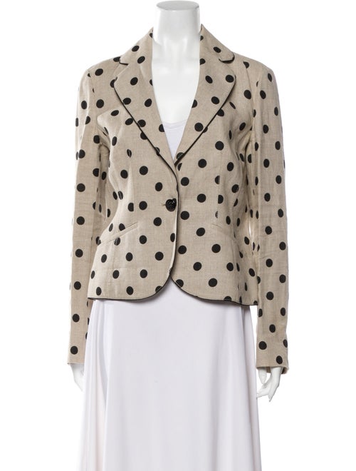 Valentino Polka Dot Print Blazer