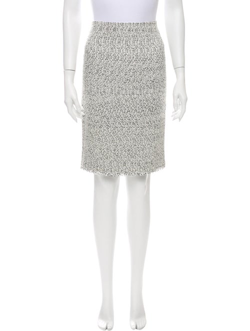 Valentino Tweed Pattern Knee-Length Skirt
