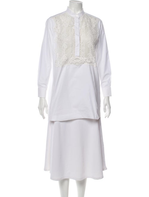 Valentino Long Sleeve Tunic White