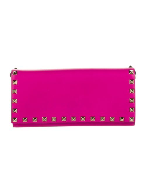 Valentino Rockstud Continental Wallet Magenta