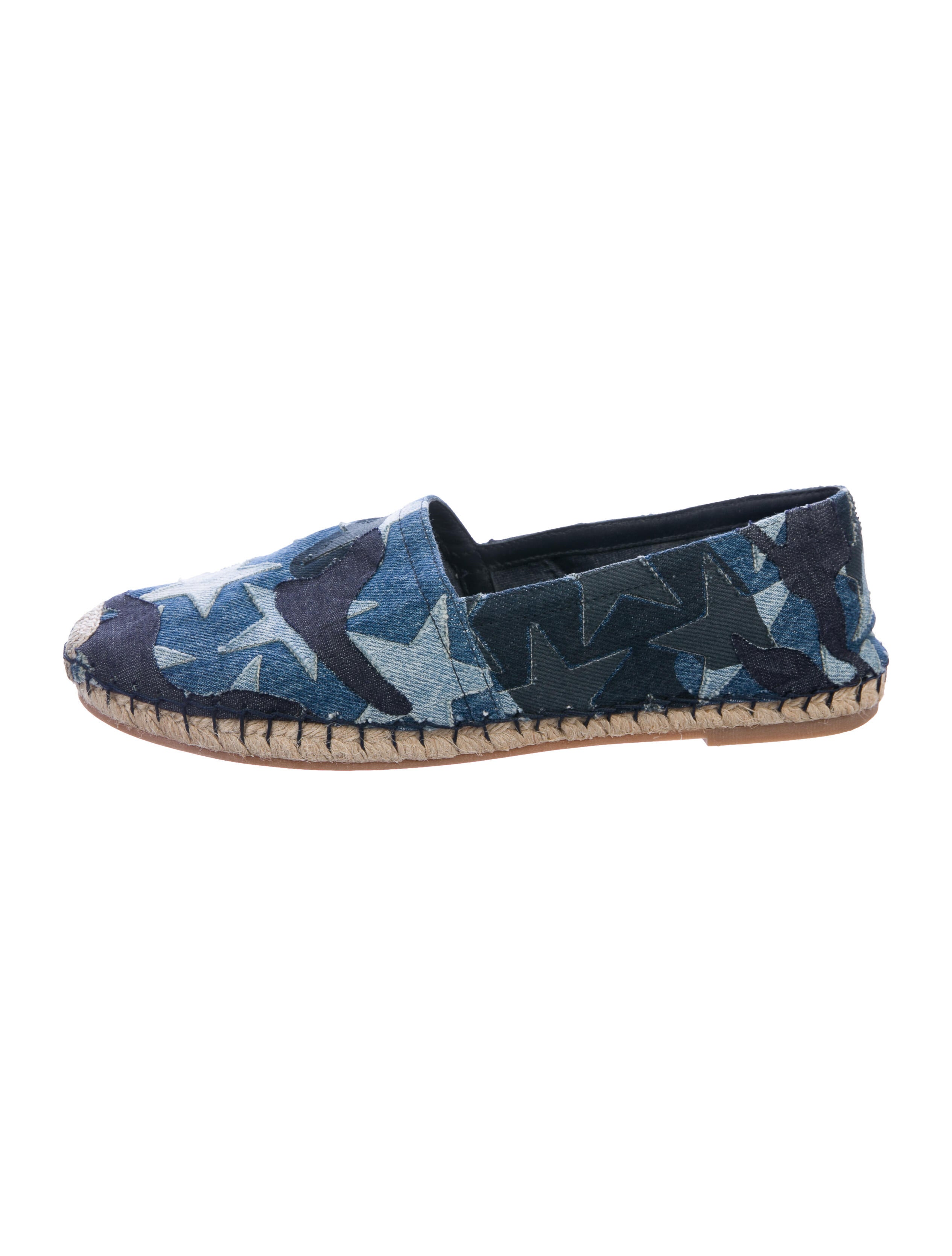 denim espadrille flats