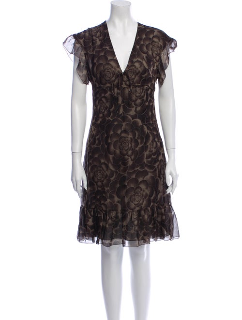 Valentino Silk Knee-Length Dress