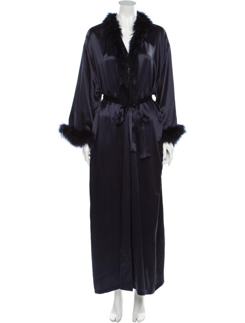 Valentino Silk Robe Blue
