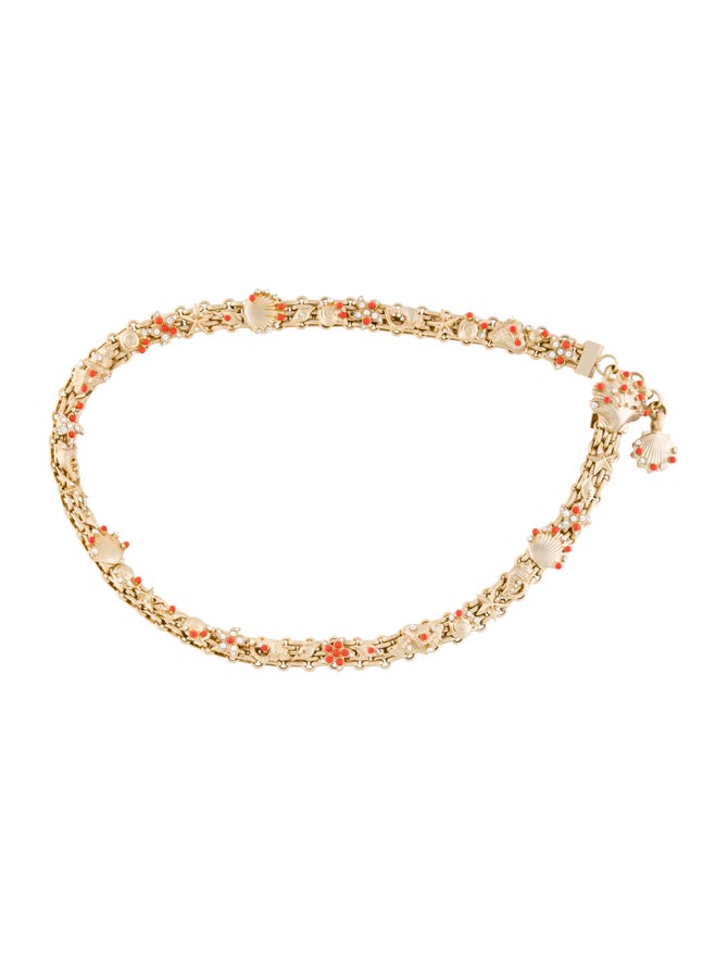 Valentino Embellished ChainLink Belt Accessories VAL172288 The