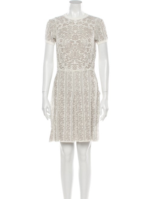 Valentino Lace Pattern Mini Dress