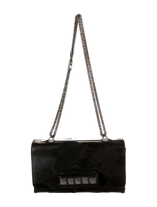Valentino Noir Snakeskin & Ponyhair Patchwork Va V